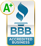 A+ rating with Better Business Bureau